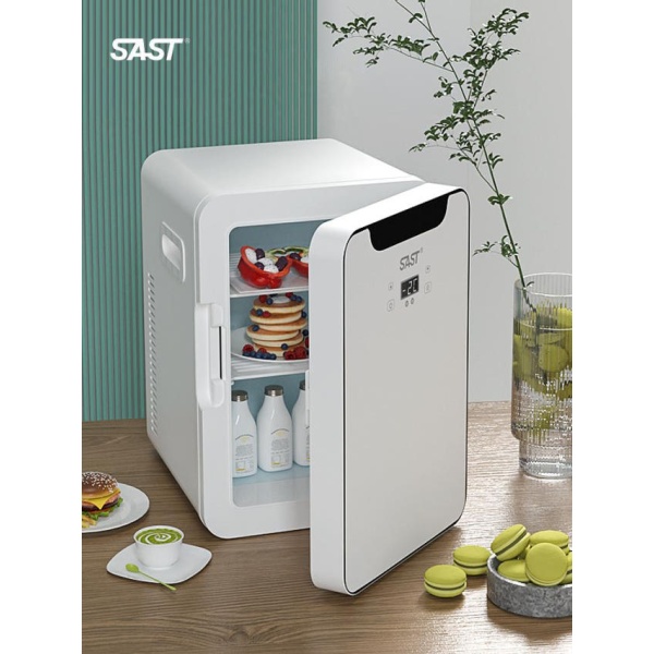 스마트 초미니 음료 보관 원룸 침실용 듀얼코어 화이트 기계식 저소음 20L 냉온장고 8L 표준 화이트 차량전용 - 상세 이미지 2