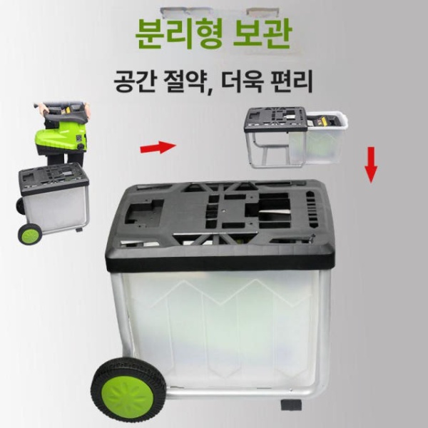 강력한 정원관리용 나무 고출력 슈레더 낙엽 수집봉투 건초 농업용 박스 2800W 가방 2400W - 상세 이미지 5