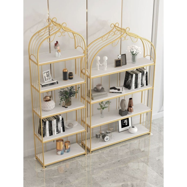모던 철제 아치형 수납장 진열장 팬트리 장식장 책장 겸 수납 4칸 50 x 30x150 골드 4칸 50 x 30x150 골드 - 상세 이미지 3