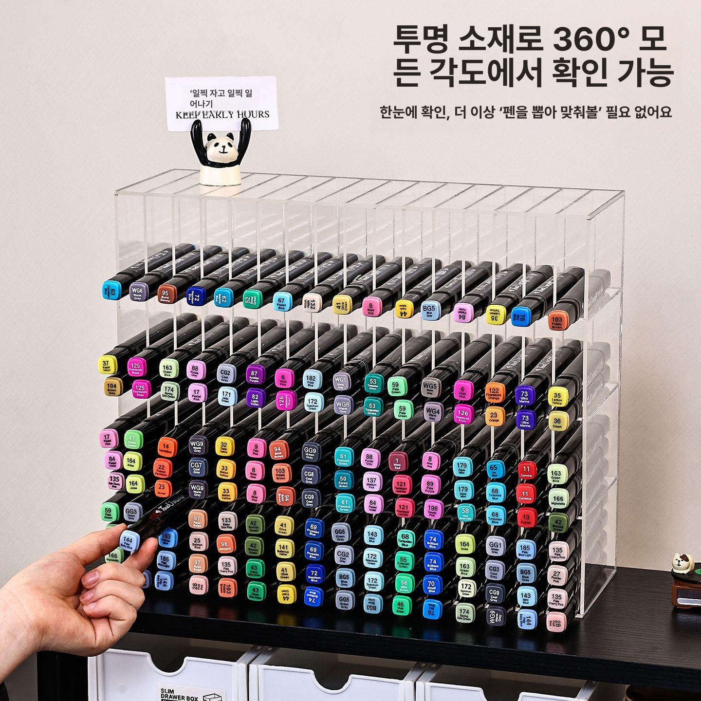 아크릴 펜 정리대 볼펜 펜꽂이 문구점 디스플레이 연필 진열대 - 상세 이미지 3