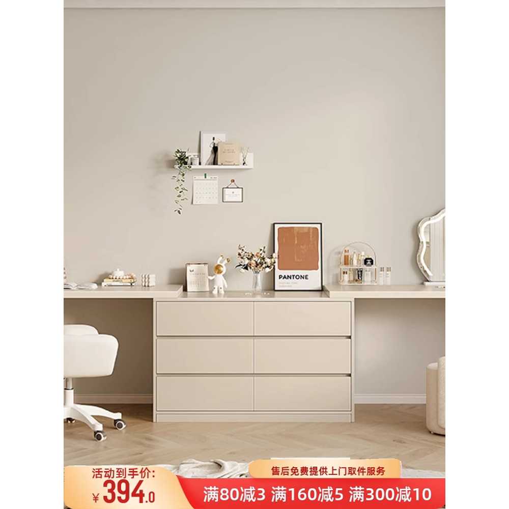 ㄱ자 화장대 코너 컴퓨터 침실 용 서랍형 책상 테이블 80cm 3단 - 상세 이미지 2