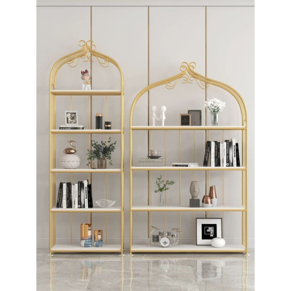 모던 철제 아치형 수납장 진열장 팬트리 장식장 책장 겸 수납 4칸 50 x 30x150 골드 4칸 50 x 30x150 골드 - 상품 이미지