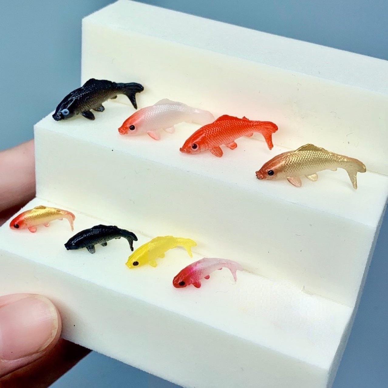 미니어처 어항 소품 장식 생물 모형 1.7cm 미니어처 물고기 - 상세 이미지 4