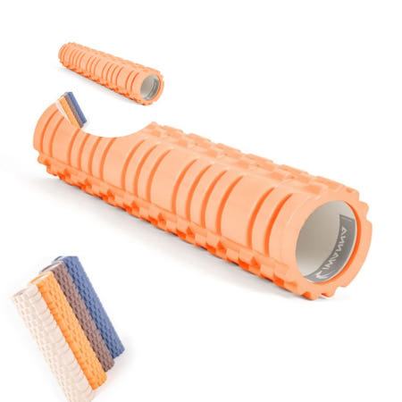 돌기 EVA 폼롤러 61cm 코랄 폼풀러 운동롤러 필라테스도구 종아리롤러