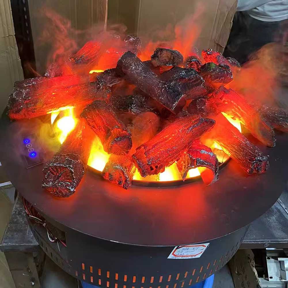 숯불 모형 장식품 모닥불 장식 가짜 불꽃 램프 조명 B형 - 상세 이미지 4