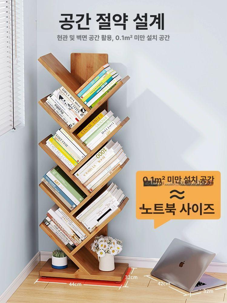 우드 CD 보관함 턴테이블 디스플레이 수납함 씨디장 책장 데스크탑 진열장 - 상세 이미지 2