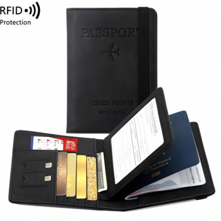 RFID 방지 여권 지갑 스마트카드 보호 가방 차단 케이스 방수 슬롯 보호대 전자기기