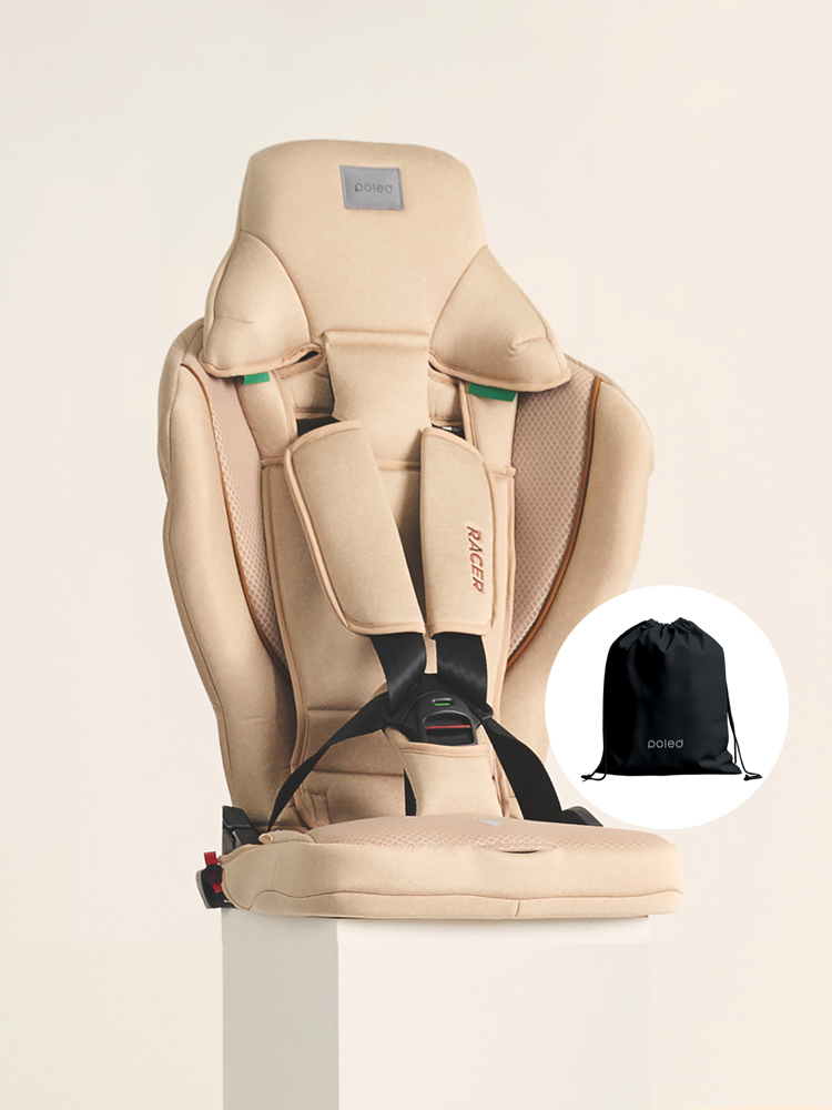 폴레드 레이서 휴대용 토들러 주니어 카시트 ISOFIX / 파우치 포함
