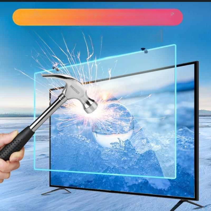 티비 화면 보호 필름 tv 액정 가드 거치식 보호막 블루라이트 차단 강화 유리 - 상세 이미지 3