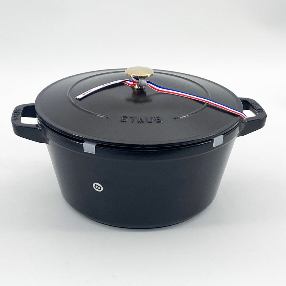 스타우브 STAUB 원형 꼬꼬떼 26cm 깊은형 블랙 145092623-B 프랑스 B품 이미지 6