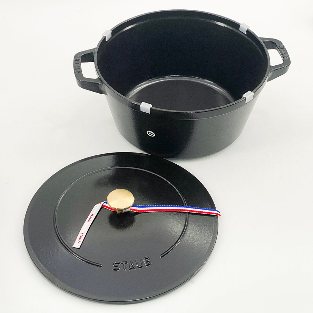스타우브 STAUB 원형 꼬꼬떼 26cm 깊은형 블랙 145092623-B 프랑스 B품 - 상세 이미지 3