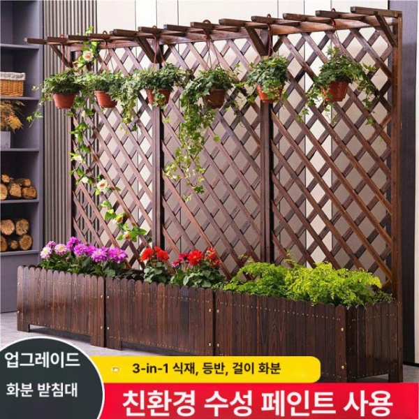 모던 철제 플랜트박스 파티션 셀프 설치 가벽 테라스 장식 꽃 아치형 50 x 40x120 중간 아치형 50 x 40x120 중간 - 상세 이미지 2