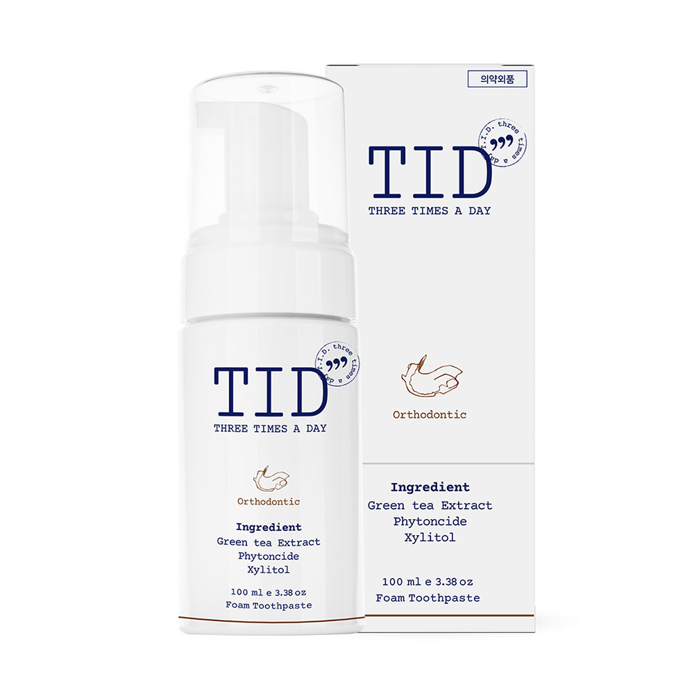 티드클린 치아교정기 세정폼 치아 교정기 세척세정제 천연유래 치약 100ml, 2개 - 상세 이미지 2