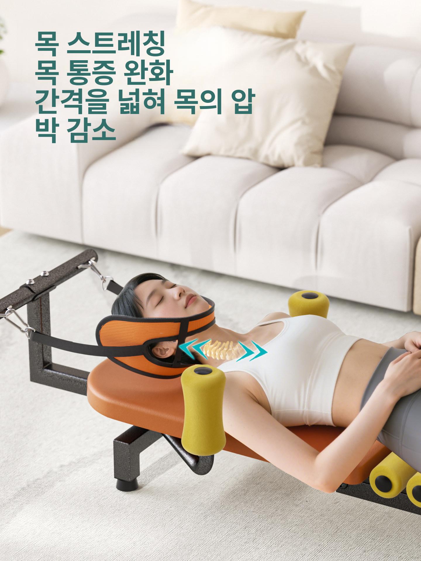 전동 목 견인기 자동 허리 거꾸리 가정용 늘리는 전기 단일 저소음 전동 플래그십 휴대폰 거치대 - 상세 이미지 4