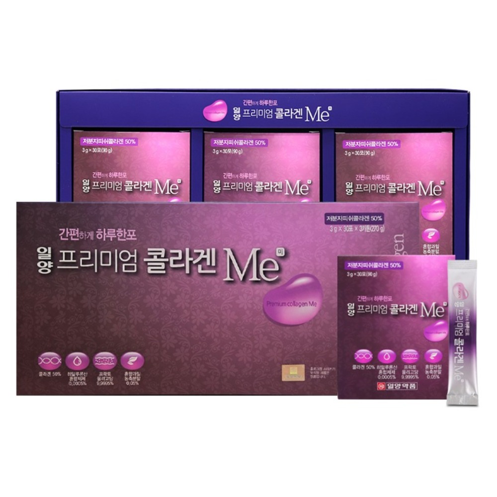 일양약품 프리미엄 콜라겐 미 트리펩타인콜라겐 저분자 어린 트립펩타이드 90포, 1개 - 상품 이미지