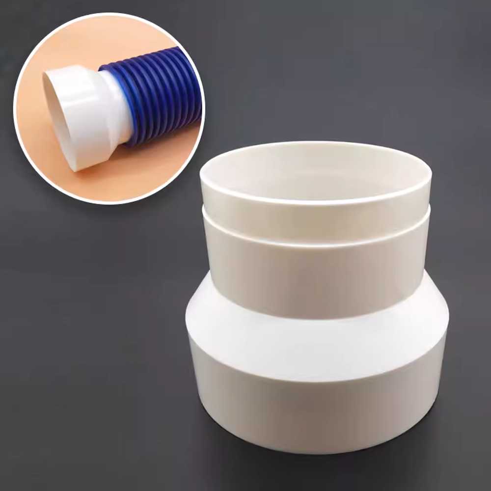 PVC파이프연결 커넥터 소켓 조인트 배관 배수용 부품 110-75mm PE - 상세 이미지 3
