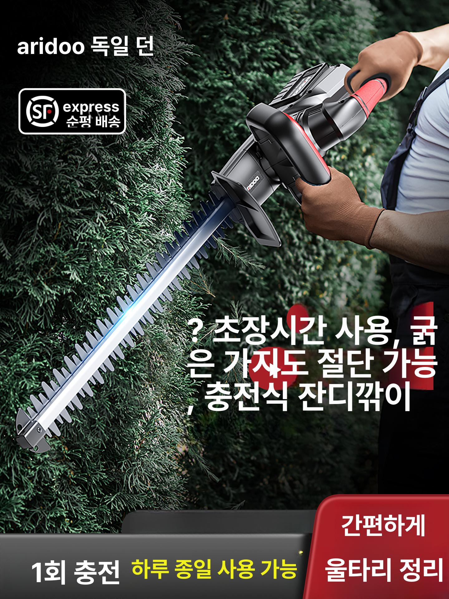 전동 조경톱 가지치기 전기 원예 충전식 전지 독일 6.0Ah 싱글 내구성 1개 - 상세 이미지 2