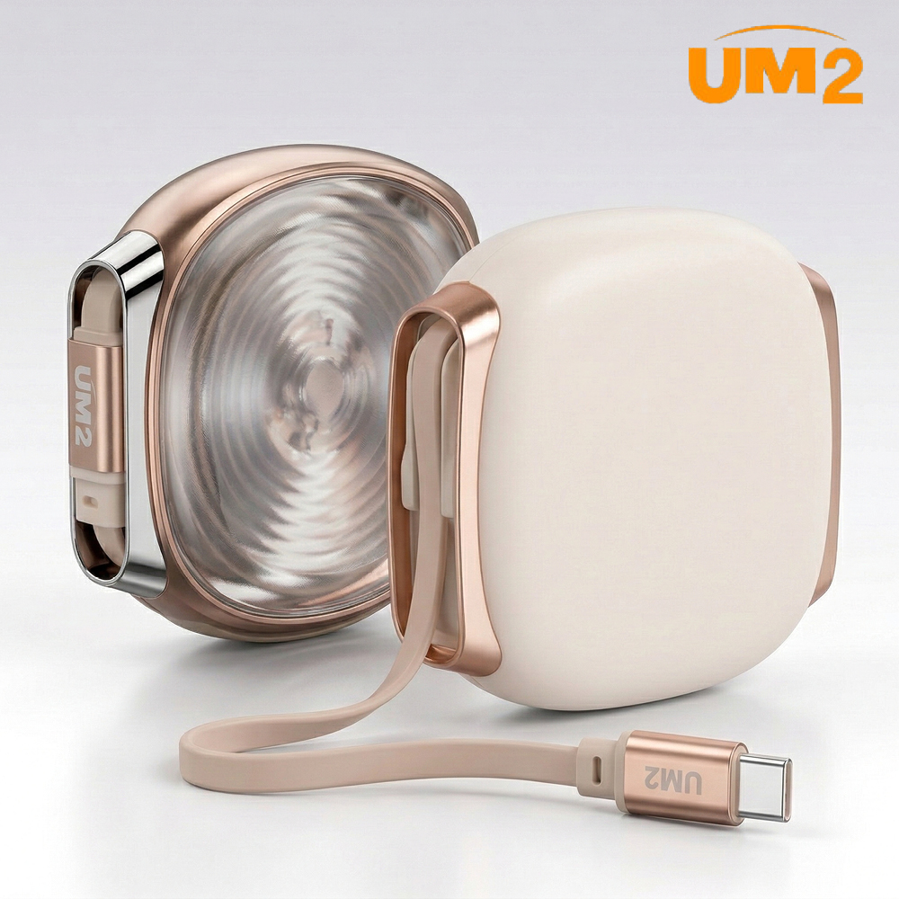UM2 C타입 릴 케이블 100W 초고속충전 자석 정리형 UMCA-REEL100W - 상품 이미지