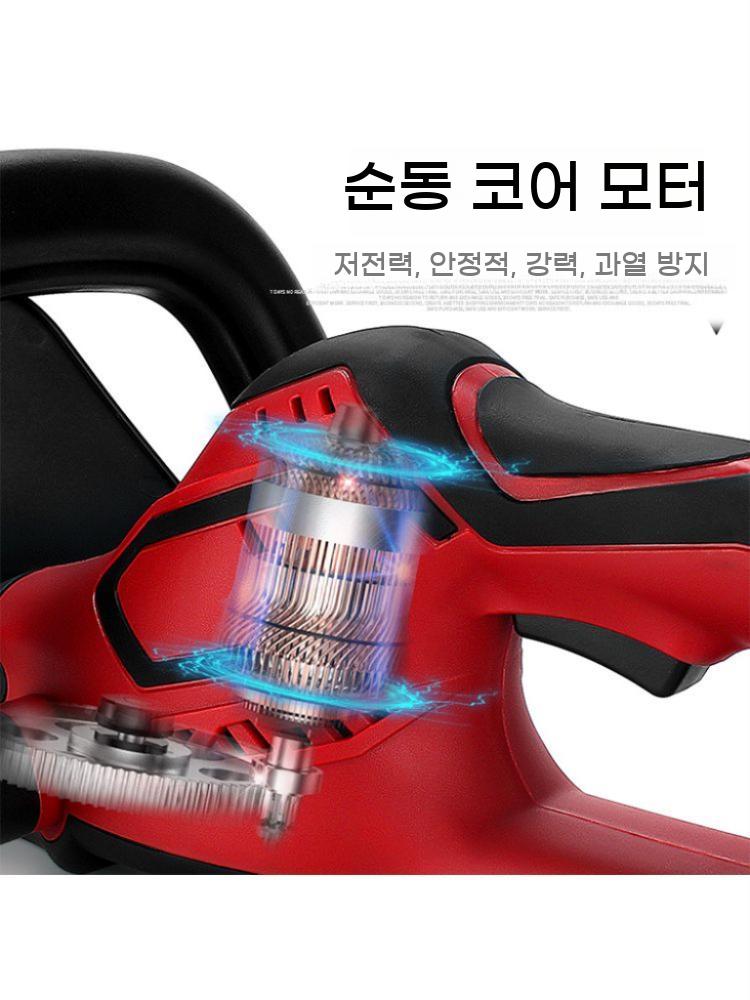 무선 전지톱 전기톱 가정용 나무 원예 초경량 자급제 트리머 가지치기 - 상세 이미지 3