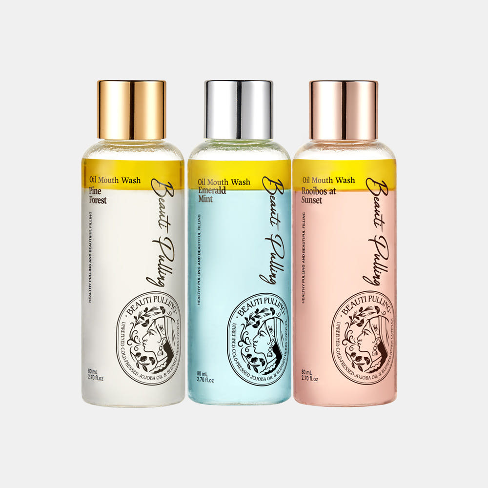 동국제약 뷰티풀링 오일가글 80ml 3종 1개(에메랄드민트/파인포레스트/루이보스엣선셋) / 오일마우스워시 - 상세 이미지 2