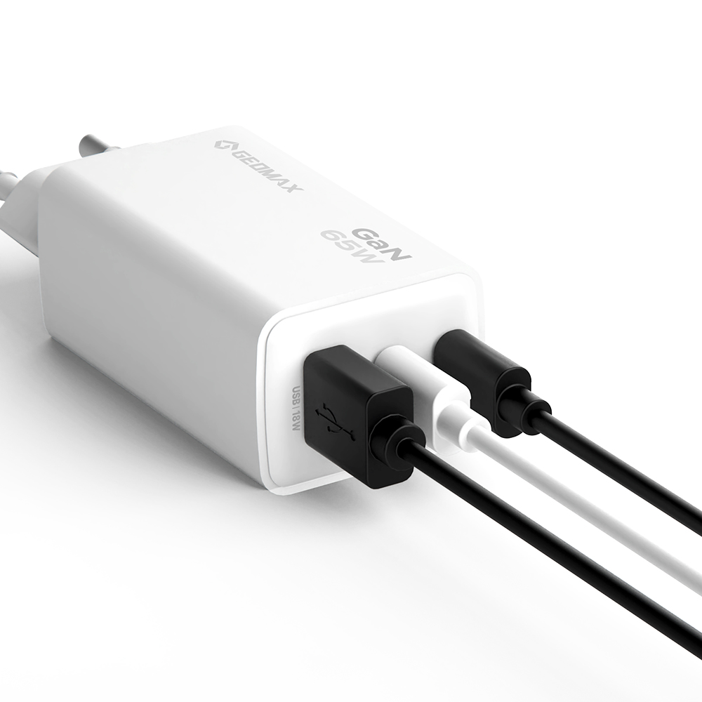 지오맥스 GaN 65W 고속충전기 3포트 멀티 초고속 충전기 GM-PD65W CT 이미지 3