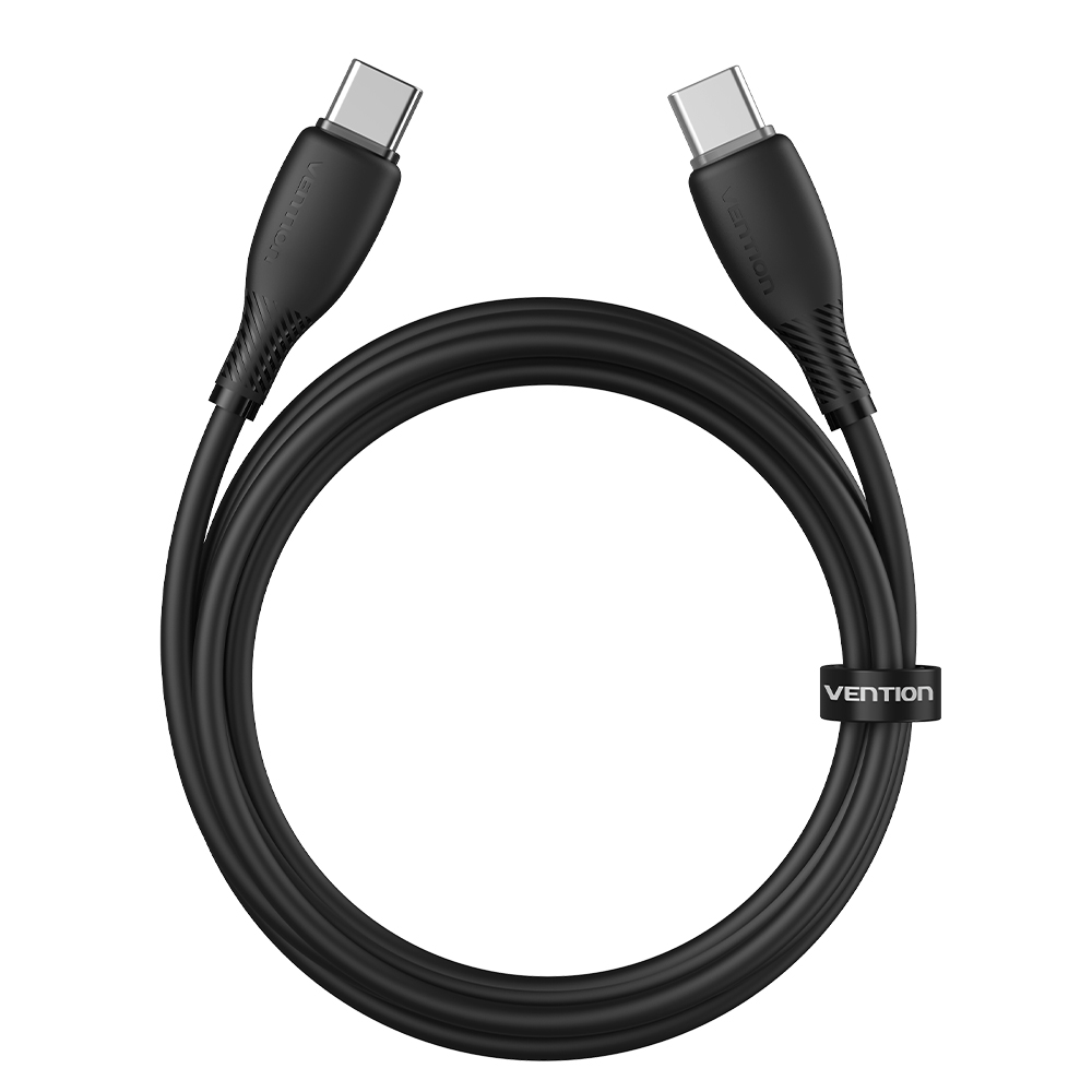 벤션 파스텔 100W PD C to C타입 고속충전케이블 TRW 블랙, 1개, 2m - 상세 이미지 2