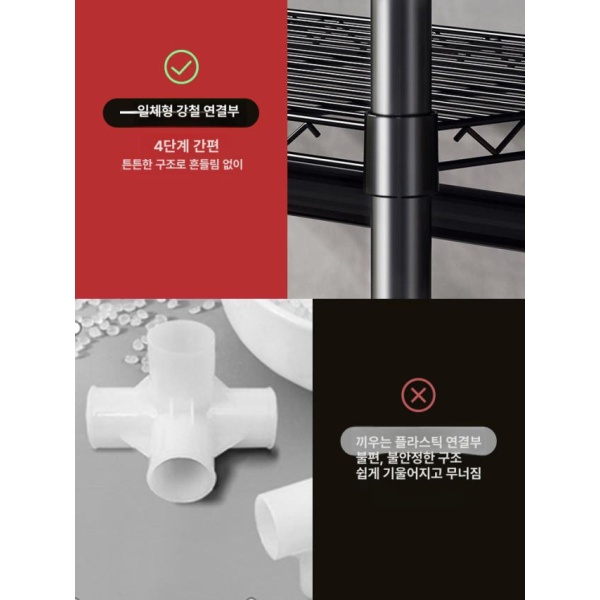 실속형 원룸 자취 필수템 간이 옷장 옷걸이 패딩 행어 겸 카키 1단계모델 노르딕화이트 1단계모델 - 상세 이미지 5