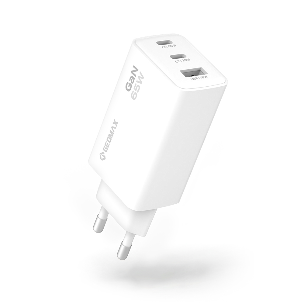 지오맥스 GaN 65W 고속충전기 3포트 멀티 초고속 충전기 GM-PD65W CT 이미지 2