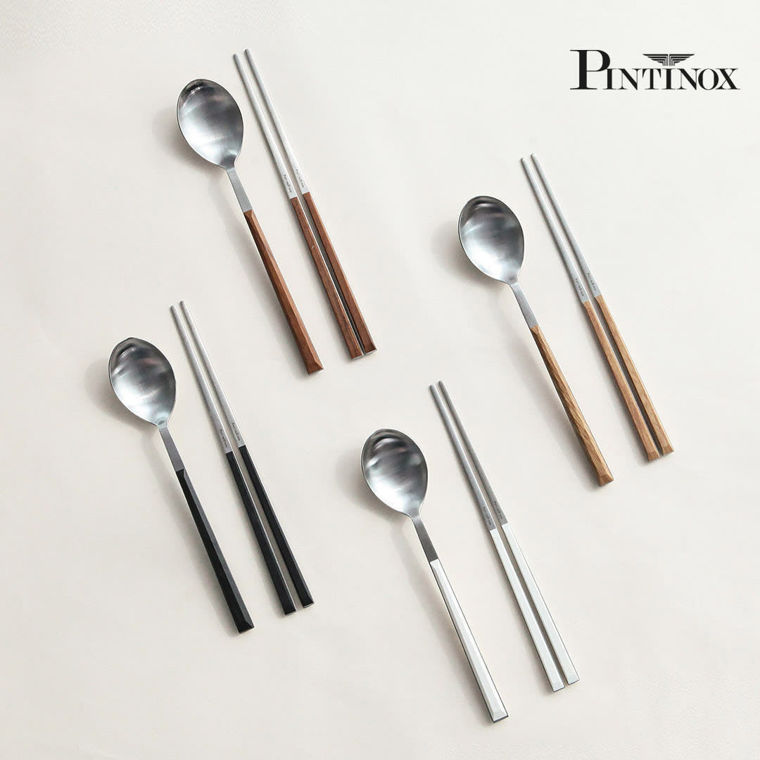 이태리 핀티 커트러리 무광사틴 한식 수저세트 제품 이미지