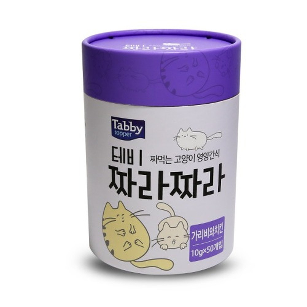 테비 고양이 테비 짜라짜라 가리비와치킨맛 (10g x 50개) - 상품 이미지