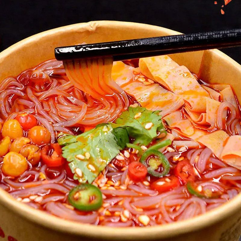 마라 싼라펀 컵라면 매운맛 당면 12개 즉석 면요리 간편식 마라탕 - 상세 이미지 5