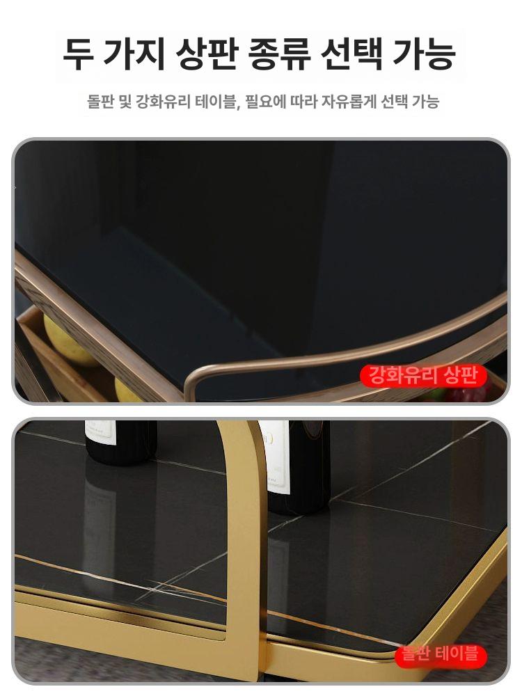 호텔 트롤리 카트 레스토랑 이동식 왜건 서빙 와인 주방 - 상세 이미지 4