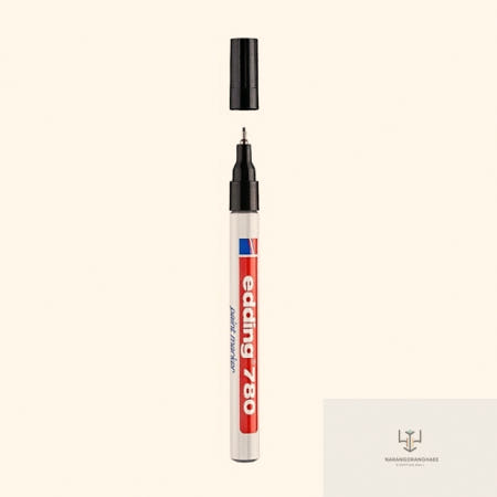 에딩펜 페인트마카 780 검정 유성 마커 1개입 네임펜 공업용 마킹 펜 DIY