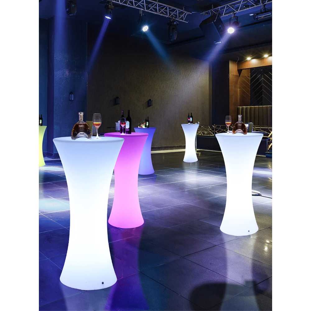 루프탑 LED 테이블 발코니 야외 용 파티 전시 높은 가구 60cm - 상세 이미지 3