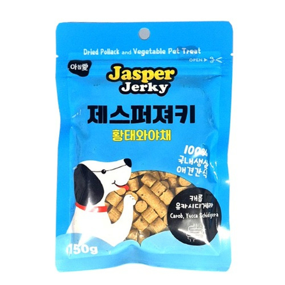 아침애 애견간식 아침애 제스퍼져키 (황태와야채) 150g - 상품 이미지