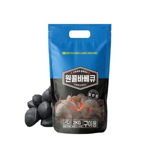 꾸버스 간편점화 원콜 야자숯 1.2kg 바베큐 숯 캠핑 차콜 구이용 착화탄 착화제 - 상세 이미지 3