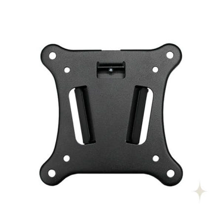 소형 모니터 벽부착 거치대 고정식 설치 브래킷 사무실 가정용 검정색 받침대