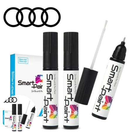 차페인트 아이비스화이트 아우디 붓펜+투명 HL 차량용 LY9C