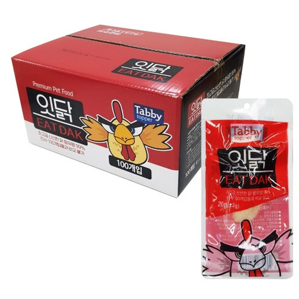 테비 애견간식 테비 잇닭 닭가슴살 20g x 100개 - 상품 이미지