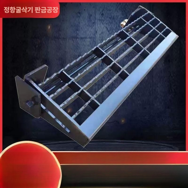 굴삭기 굴착기 접이식 지지대 흙받이 패드 포크레인 비닐커버 중장비 페달 발판 용접 - 상세 이미지 2