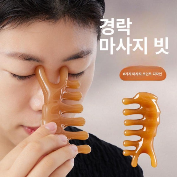 최적화 두피 마사지 문어 경락 관자놀이 볼 지압 괄사 경락도 경혈 스틱 경락도 경혈 스틱 - 상세 이미지 3