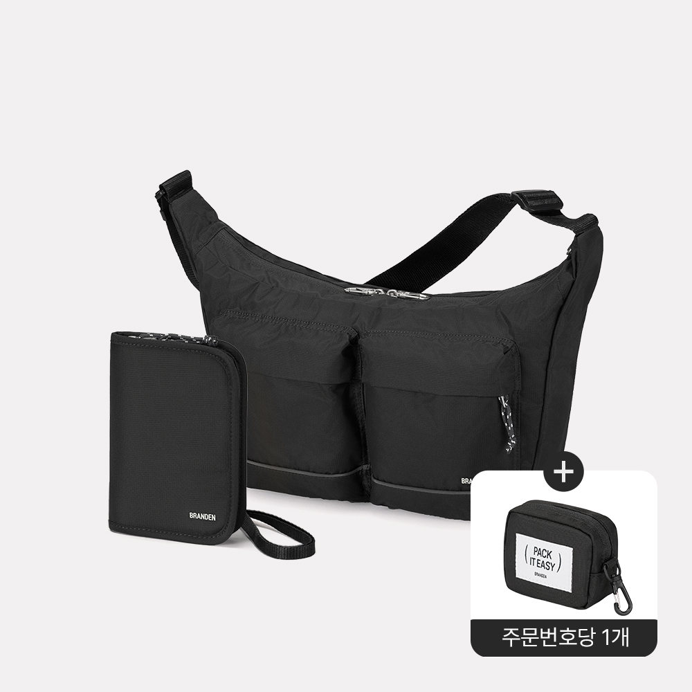 브랜든 세이프 크로스 세트 바디백 L+월렛백