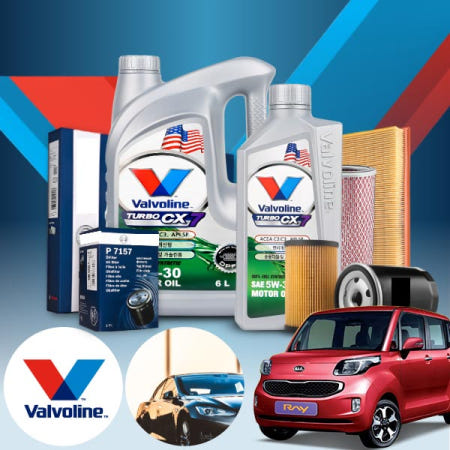 [자체제작]프라임오토기아 레이 1.0 (12~) CVT 가솔린 발보린 CX7 5W30 엔진오일세트