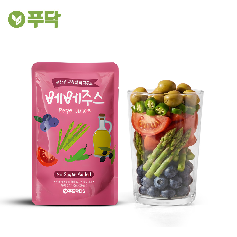 푸닥 빼빼주스 100ml 30팩 클렌즈 CCA 빼빼쥬스 베베주스 - 상세 이미지 5