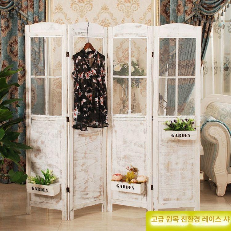 촬영 접이식 파티션 가리개 병풍 사진 카페 엔틱 가림막 공간분리 - 상세 이미지 2