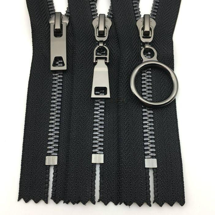 고급 지퍼 금속 코트 도금 집업 후드 수선 오픈 양방향 오픈 탑 A 60cm 1줄 - 상품 이미지