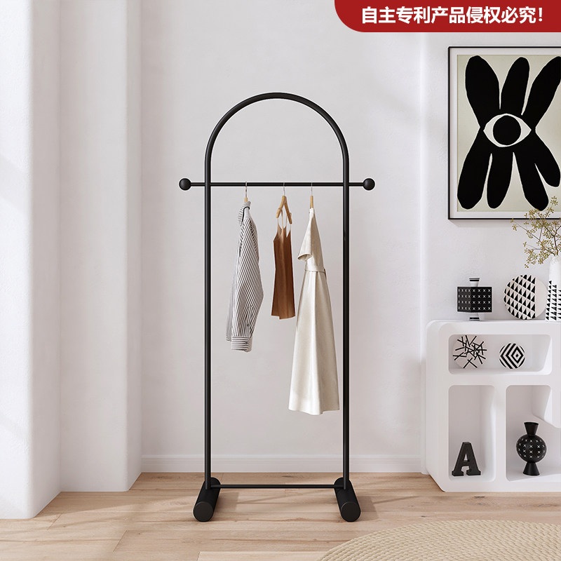 인테리어 골드 행거 옷걸이 스탠드 철제 원룸 미니 행거 디자인 공간활용 검정 45cm 두꺼운 질감 - 상세 이미지 2