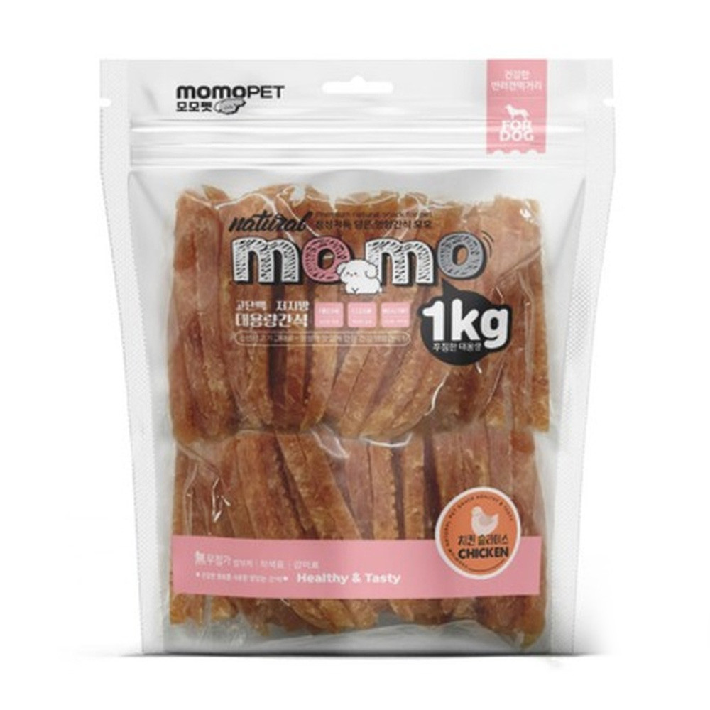 모모 애견간식 모모 사사미 치킨 슬라이스 1kg - 상품 이미지