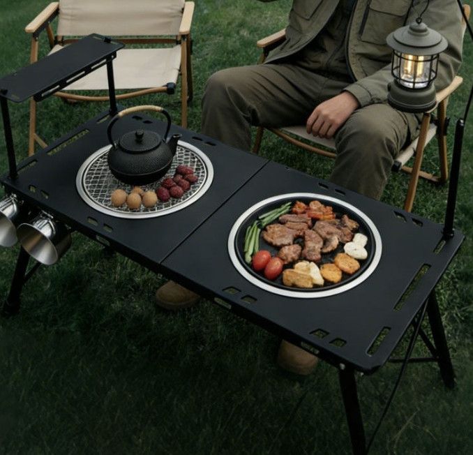 연탄 테이블 야외 고기불판 접이식 농막 베란다포차 이미지 6