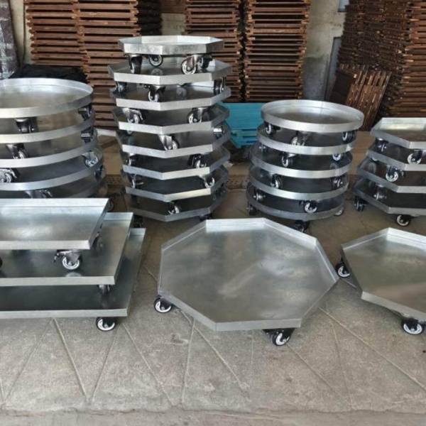 튼튼한 국통 스테인레스 스텐 양동이 육수통 식당용 빨래 2인치 바퀴 30cm 200kg 2인치 바퀴 30cm 200kg - 상세 이미지 4